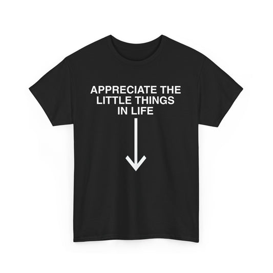 Appreciate The Little Things in Life Unisex Heavy Cotton Tee