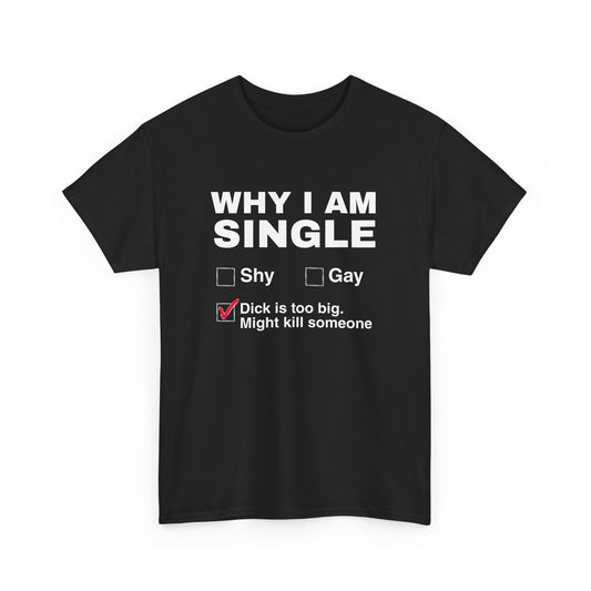 Why I am Single Unisex Heavy Cotton Tee